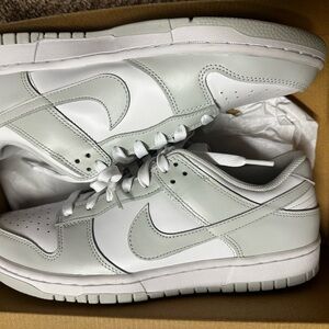 Never worn - Nike White and Light Gray Sneakers
